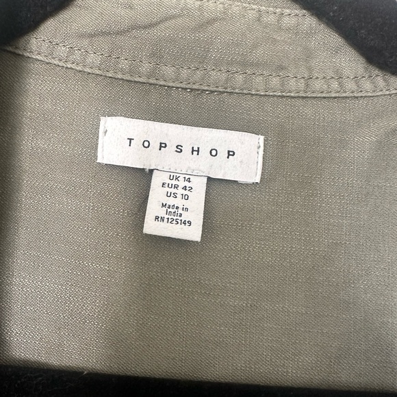 TOPSHOP Button down tencel top - Picture 2 of 6